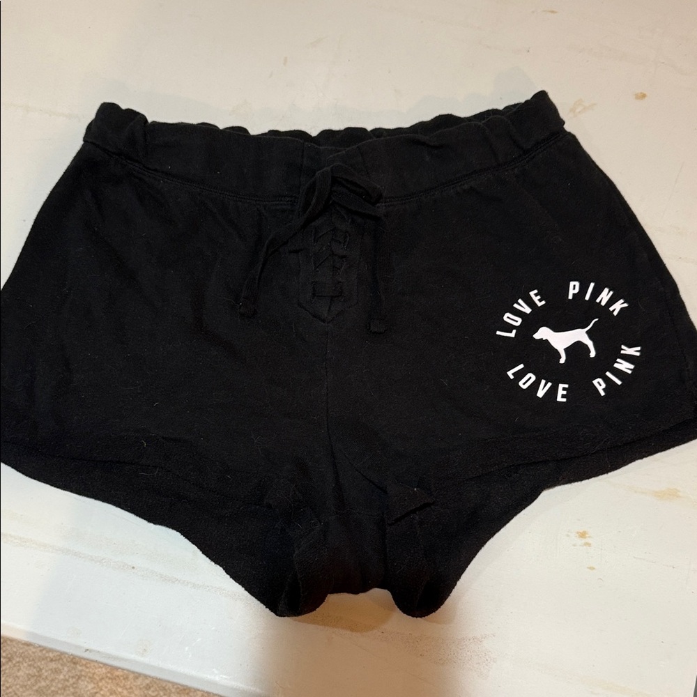 PINK Victoria's Secret Black Athletic Shorts